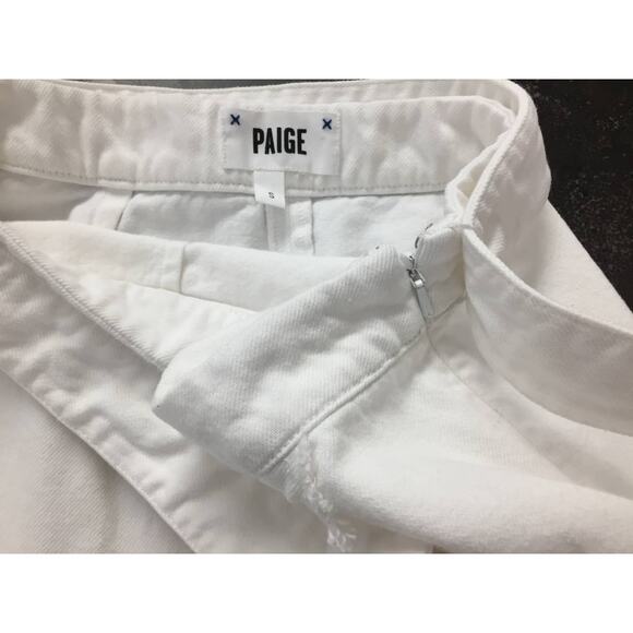 Paige White Size Small Nivelle Skirt Fringe Hem Skirt - Picture 9 of 10